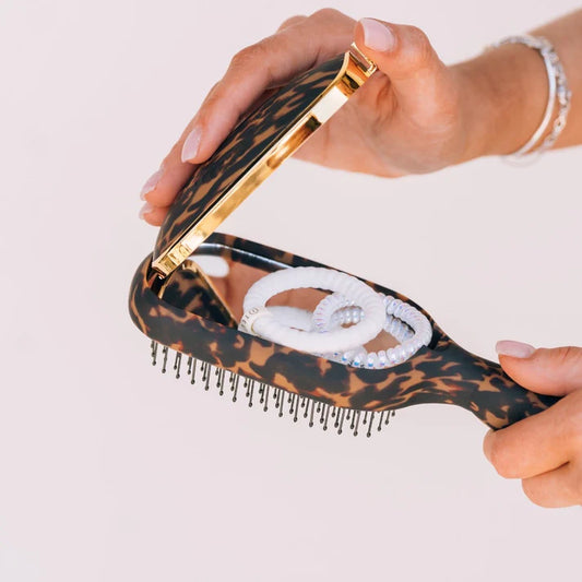 Detangler Brush Teletie Tortoise , Thick Hair