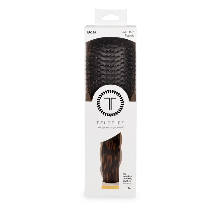 Teletie Boar Brush, Tortoise