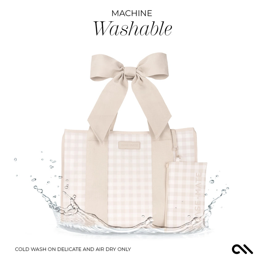 Case Mate Jelly Tote Bag, Latte Gingham