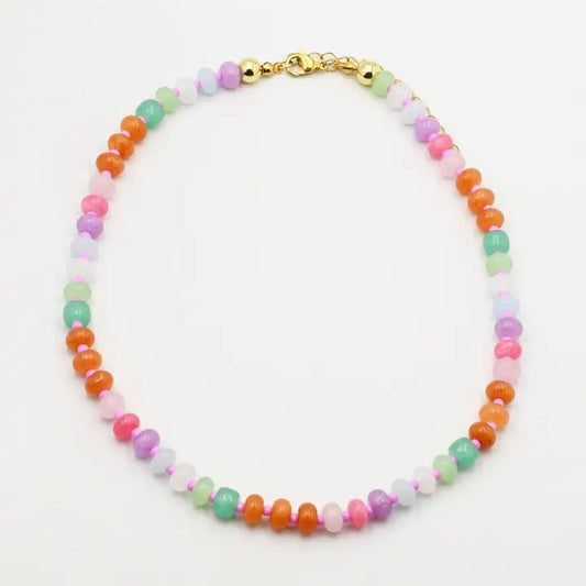 Pastel Gemstone Necklace