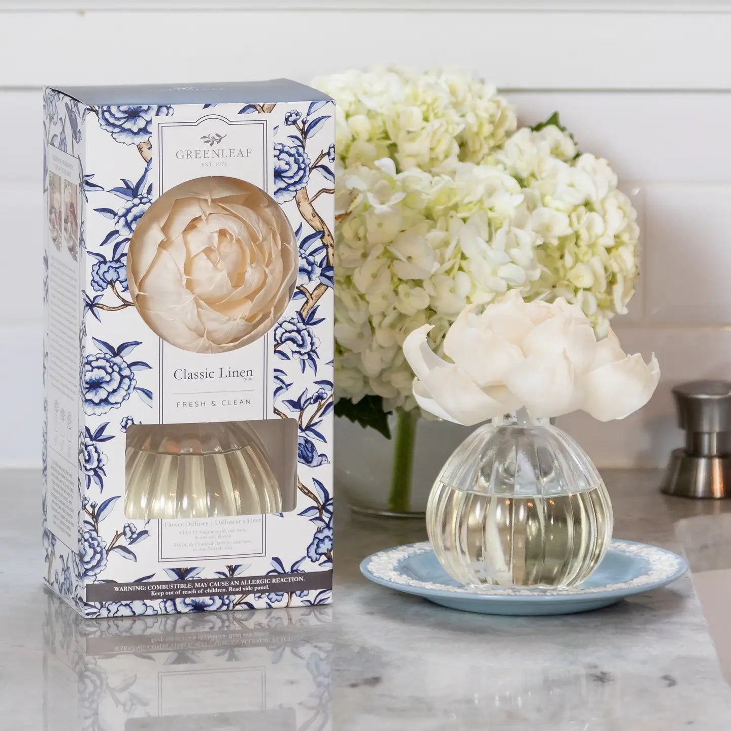 Classic Linen Flower Diffuser