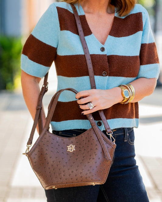 Pierce Mini Tote Chocolate Eo
