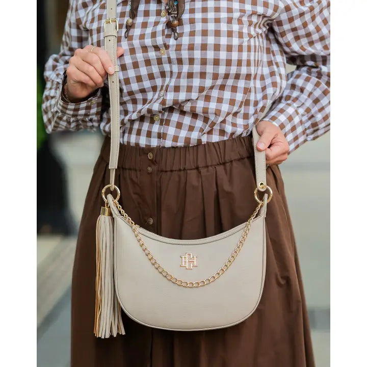 Mallory Crossbody With Tassel Stone