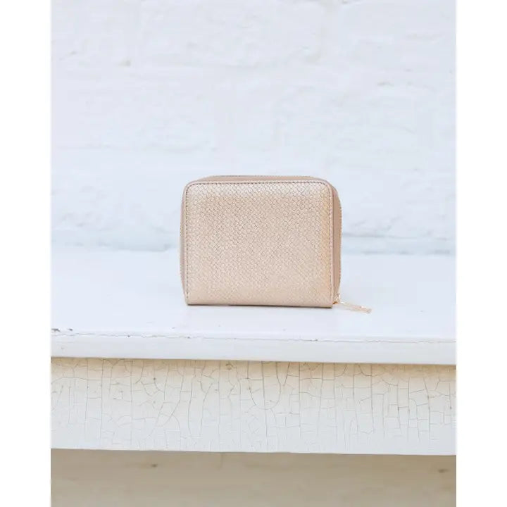 Blakely Wallet, Woven Gold