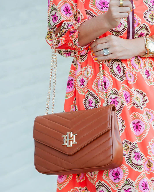 Mia Crossbody Bag, Saddle VQ