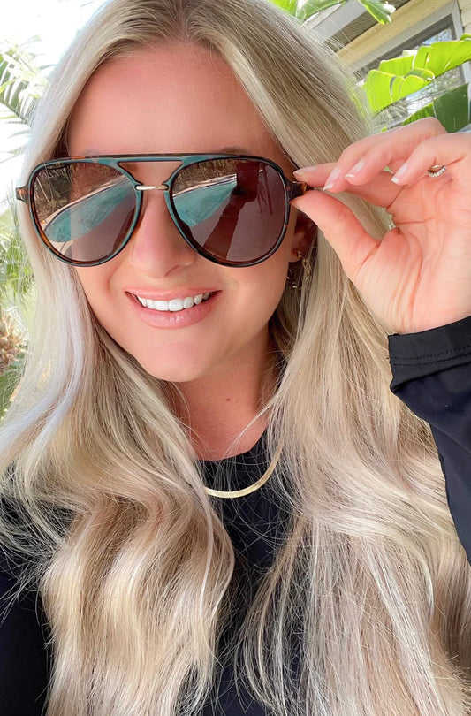 Earhart Cheetah Sunglasses
