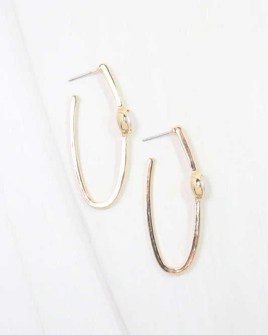 Findlay Pearl Elongated Earrings