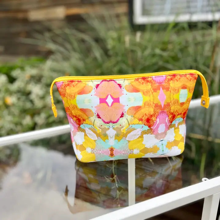 Marigold Neoprene Makeup Bag