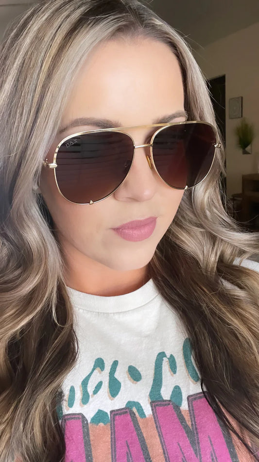 Classic Aviator Brown Ombre