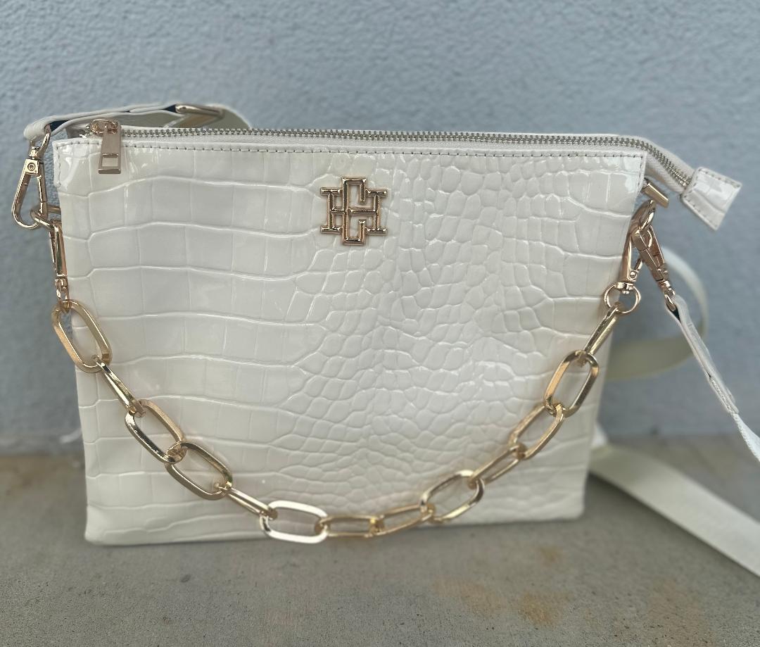 Beige Patent Ariana Crossbody