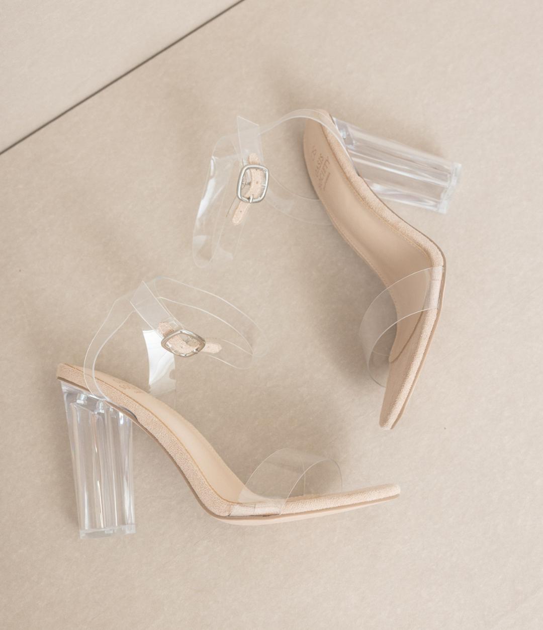 Clear Strappy Heel