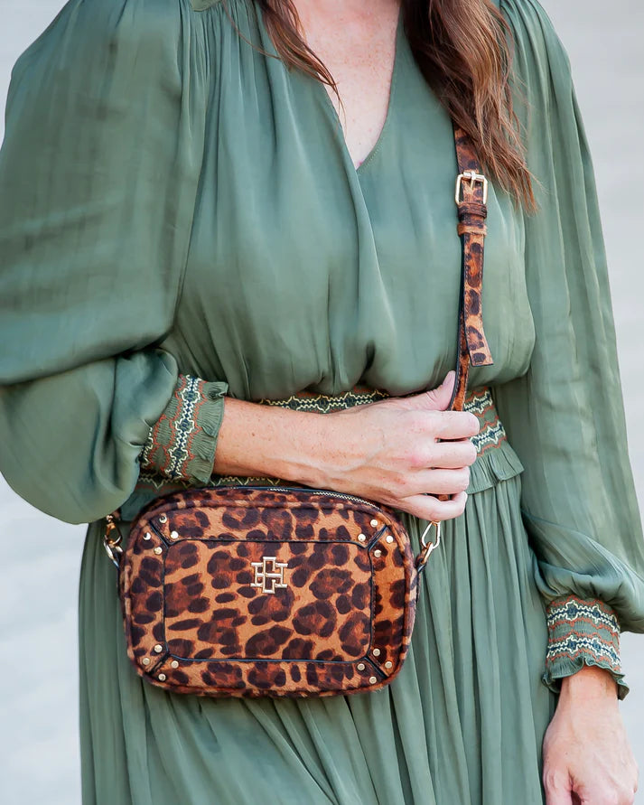 Sophie Studded Tote, Spotted Saddle