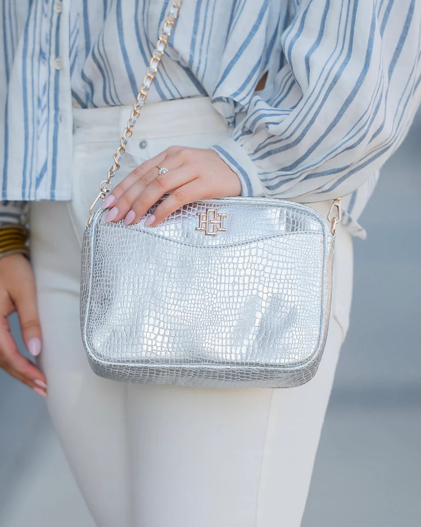 Fiona Crossbody, Silver EC