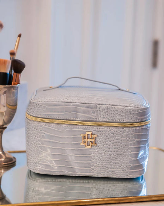 Hampton Train Case, Baby Blue