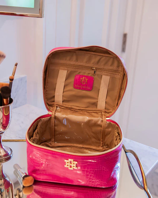 Hampton Train Case, Hot Pink