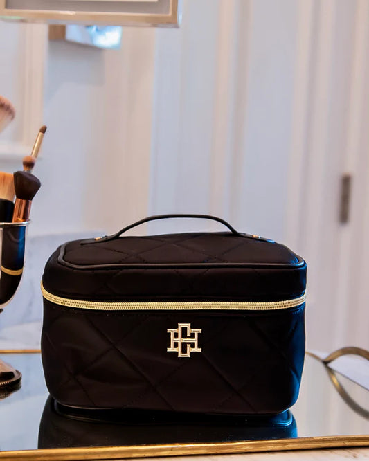 Hampton Train Case, Black Nylon