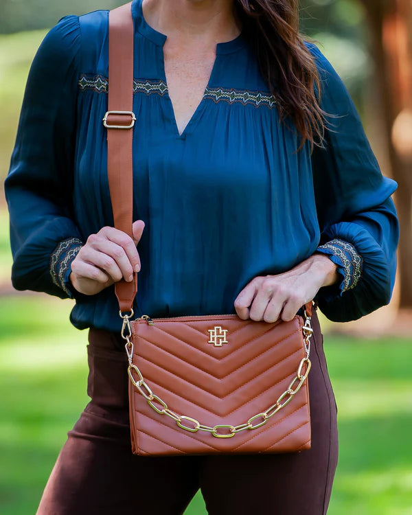 Ariana Crossbody , Saddle VQ
