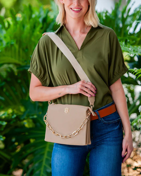 Ariana Crossbody , Taupe