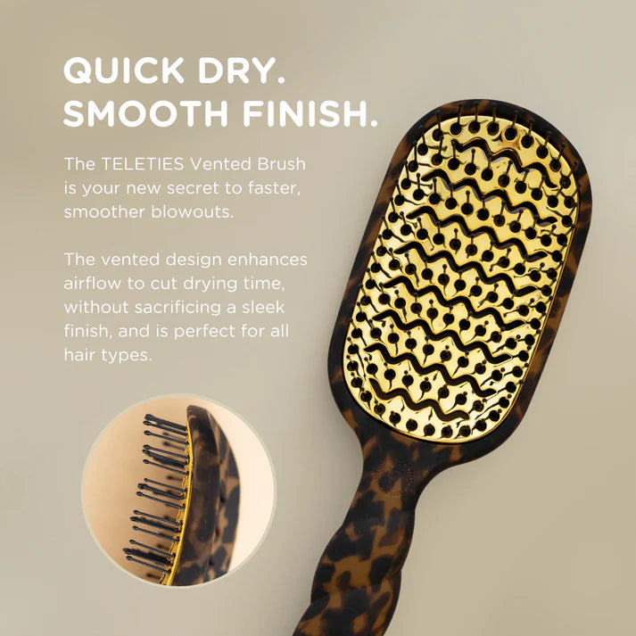 Teletie Vented Hair Brush , Tortoise